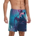 thumbnail image 5 of KLL DJ Panda Hot Air Balloon for Men's 1-Pack Shorts,Sleep Pajama Shorts for Men Soft Pj Shorts Men's Pajama Bottoms Sleepwear -4X-Large, 5 of 7