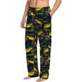 thumbnail image 2 of Sigee Monster Truck1 Print Men's Pajama Pants - Soft Lounge Sleep Bottoms with Elastic Waistband and Pockets-, 2 of 9