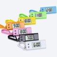 thumbnail image 6 of Soumake Electronic Clock Silent Lcd Digital Display Triangle Student Desktop Clock Keychain For Exam Practical, 6 of 8