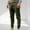 #Army Green, variant on DPTALR Men's Solid Color Elastic Waist Drawstring Pocket Sports Ankle Pants,Black Big and Tall Men M