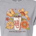 thumbnail image 3 of Diet Coke - Retro Flowers - Juniors Cropped Graphic T-Shirt, 3 of 5