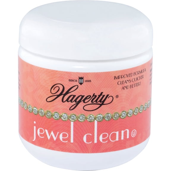 W J Hagerty Jewelry Cleaner Liquid - Dip Basket and Brush - 7 oz