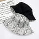 thumbnail image 4 of XYIYI Lindo sombrero de cubo para playa, sombreros de pescador para mujer, reversible de doble cara, 4 of 5