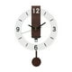 thumbnail image 1 of Reloj de pared acrílico decorativo silencioso sin tictac redondo nórdico colgante reloj hogar Blanco, 1 of 9