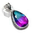 thumbnail image 2 of Natural Bi-Color Tourmaline Handmade 925 Sterling Silver Gift Pendant 2.09", 2 of 2
