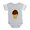 Heather Gray, variant on CafePress - Ice Cream Choc - Cute Infant Baby Football Bodysuit