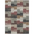 thumbnail image 5 of 10' X 14' Orange Copper And Charcoal Geometric Washable Indoor Outdoor Area Rug, 5 of 5