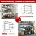 thumbnail image 5 of Chrome 58" Wide 5-Tier Wire Shelving Rack, 5 of 6