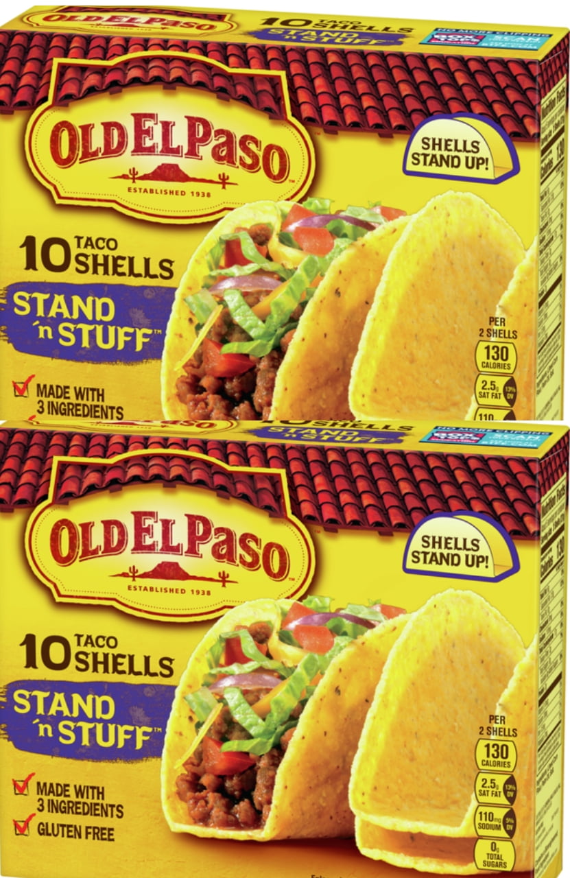 Old El Paso Taco Shells, Stand 'n Stuff, Gluten Free, 10 ct, 4.7 oz