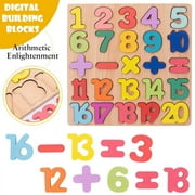SHELLTON Wooden Numbers 123 Puzzle Board, Sensory & Tactile Learning