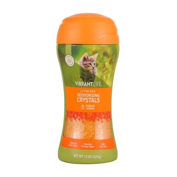 Vibrant Life Litter Box Deodorizing Crystals, Tropical Breeze