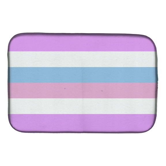 Bigender Pride Dish Drying Mat