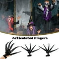 thumbnail image 2 of Halloween Articulated Finger Extension, Flexible Scary Skeleton Hands Bone Claw Hand Glove, Cosplay Gloves Fit for All Finger Flexibly Spider Hand Claws Halloween Party Cosplay Costume, 2 of 7