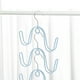 thumbnail image 1 of Tendedero para zapatos, secador de zapatos para balcón o exterior, perchero con gancho resistente al viento, colgador para sandalias y ropa, estructura metálica, diseño de 2 niveles, ideal, 1 of 9