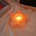 thumbnail image 2 of CNKOO Candle Burner Holder Decorative Creative Shape Durable Natural Rock Salt Tea Light Holder Candlestick, 2 of 5