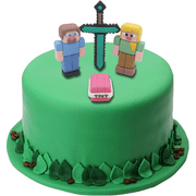 Pixel Cake Topper Cake Decoration For Birthday Party Video Game Party Birthday Cake Topper Set