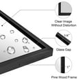 thumbnail image 6 of Open Box Moon Mirror 24 x 36 Inch Pivoted Wall Mounted Vanity Mirror, Black, 6 of 9