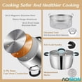 thumbnail image 5 of 6 Quart Stainless Steel Stockpot with Deep Fryer Basket, Induction Ready, Dishwasher Safe, 5 of 5