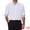 White, variant on DARING DIVA Men's Plaid Collar Long Sleeve Button Down Business Dress Shirt White M