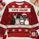 thumbnail image 3 of Suéter navideño feo con dibujo de gato, suéter navideño con impresión 3D, regalo de Papá Noel, sudadera 3D para hombre, otoño e invierno, 3 of 5