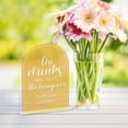 thumbnail image 6 of 4Pcs Gold Acrylic Guest Book Sign Wedding Sign with Stand 5x7" Arch Acrylic Wedding Reception Sign Blow Bubbles Wedding Decorative Signage Table Signs for DIY Wedding Ceremony and Reception, 6 of 8