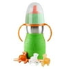 Kid Basix 894148002404 Stainless Steel Safe Sippy 2 Cup 11 Ounce Bottle, Green