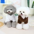 thumbnail image 4 of Yidarton Lovely Happy Bear Four-legged Velvet Warm Dog Clothes Autumn And Winter Teddy Fadou Bomei Pet Clothing  dark brown, 4 of 8