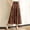 Brown, variant on Women's Summer Layered Skirt With Wooden Ear Trim High Waist Elastic Lace Skirt With Ruffled Edge Women’s Plaid Pleated School Skirt Green