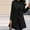 Black, variant on Tejiojio Coats Clearance Women Fashion Long Sleeve Woolen Lapel Solid Color Long Jacket Coat
