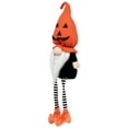 thumbnail image 4 of Northlight Gnome with Dangling Legs and Witch Shoes Halloween Figure - 22" - Orange and Black, 4 of 7
