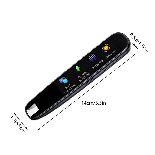 LNGOOR Stylo de Lecture pour Dyslexie Stylo Lecteur de Numérisation Traduction de Photos Ocr Électronique Intelligent Écran Tactile Numérisation Stylo de Traduction Stylo Bluetooth Numériseur pour Étudiants Adultes (Stylo Lecteur de Numérisation)