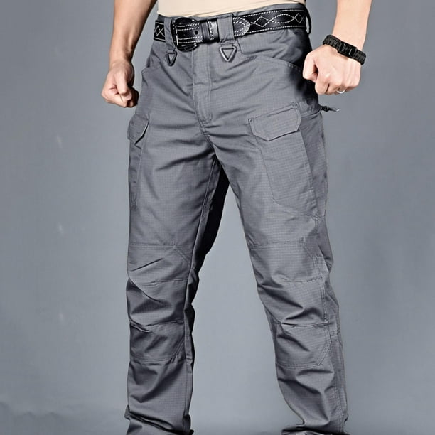 Ropa para hombre moda Casual Pants pantalones de senderismo para actividades al Gray XXXL Salvador Pantalones tipo cargo Walmart en linea