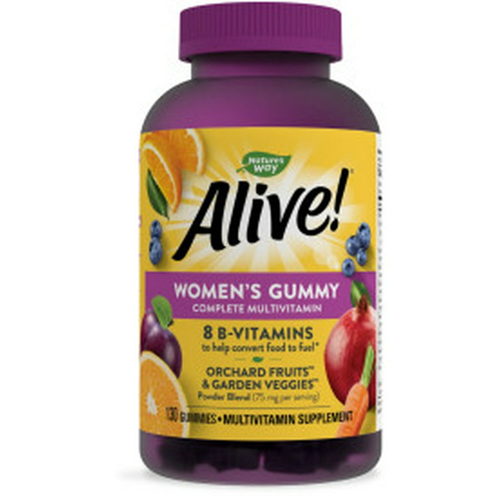 Alive! Women's Gummy Multivitamin, with Orchard Fruits & Garden Veggies