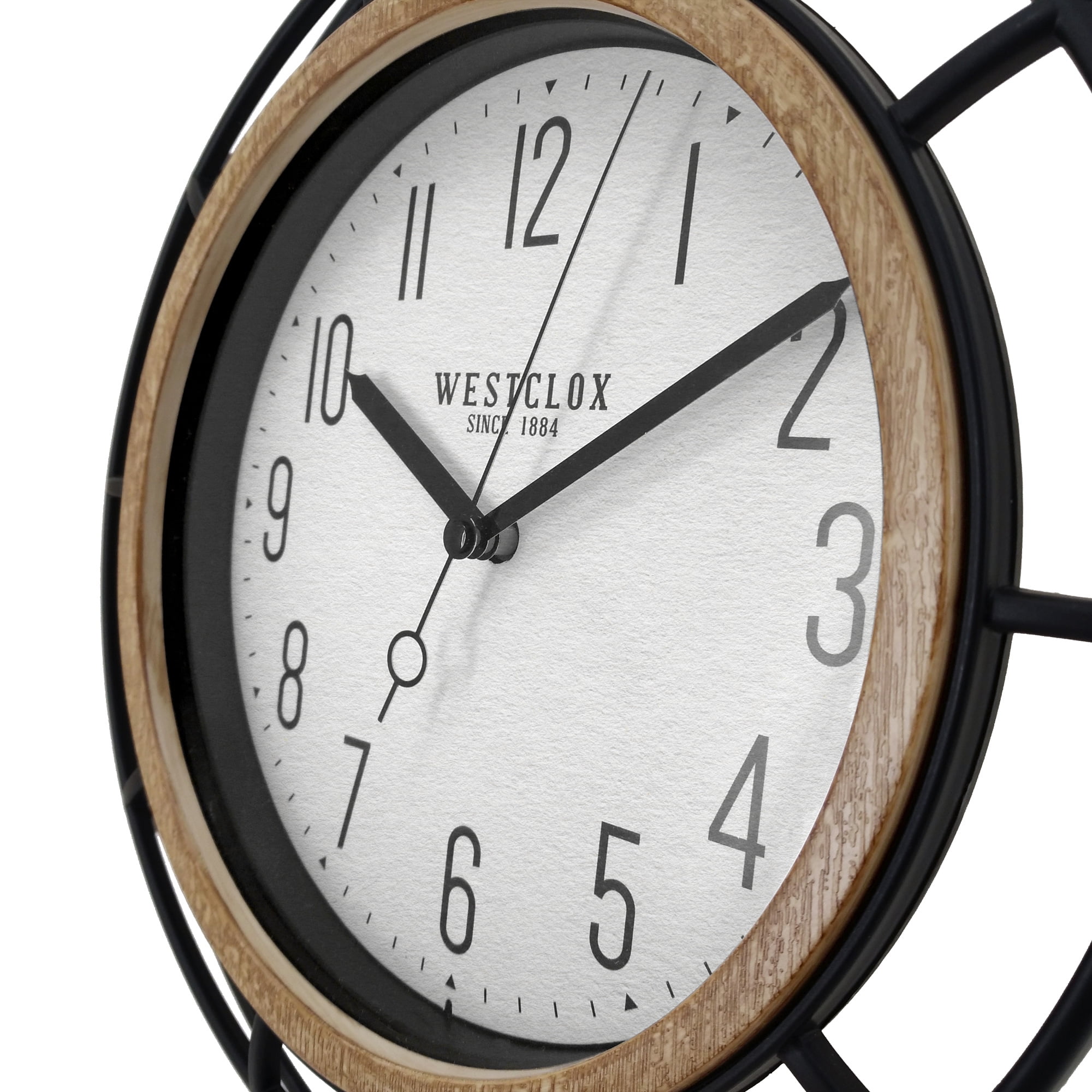 Mainstays 12" Quartz Modern, Industrial Indoor Wall Clock