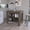 Dark Brown, variant on White/Ibiza Marble Finish | Spacious Surface for Kitchen Tasks | Durable Kitchen Island
