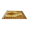 thumbnail image 2 of Ahgly Company Machine Washable Indoor Square Persian Yellow Traditional Area Rugs, 8' Square, 2 of 4