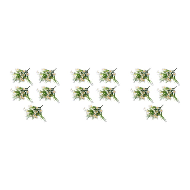 Baohd 5pcs/set Lifelike Artificial Flower Arrangement Low Maintenance And Realistic white 3Set