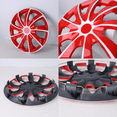 thumbnail image 6 of 17" White & Red Hubcaps/Wheel Covers for Most Cars,Set of 4 Snap on Car Truck SUV Hub Cap,ABS&PC Material, 6 of 8