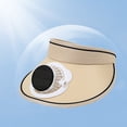 thumbnail image 5 of HOZVOMI Solar Powered Fan Hat, USB Charging Wide Brim Sun Hat, Breathable Outdoor Cap with Adjustable Fit for Men and Women, 5 of 6