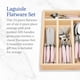 thumbnail image 2 of Juego de cubiertos Jean Dubost Laguiole, 24 piezas con asas rosas, 2 of 6