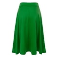 thumbnail image 2 of Doublju Women's Elastic High Waist Band Flared Midi Skirt (Plus Size Available), 2 of 4