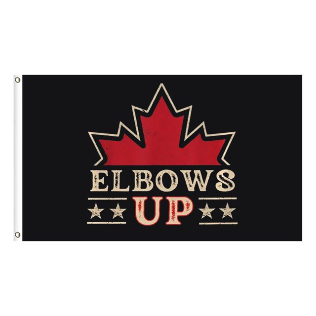 Drapeau du Canada Fort et Fier Bannière Canadienne pour Extérieur Intérieur Jardin Exposition Tissu Polyester Durable