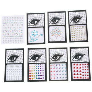 Face Gems Eye Jewels Rhinestones Gems Crystals Pearls Stickers for Face  Makeup Euphoria Hair Body Rhinestones Gems Jewels for Eyes Stickers Stick  on Ladies Proms Decorations 