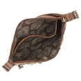thumbnail image 3 of American West Leather - Small Cross Body Handbag - Purse Holder Bundle - (Sand - Flower Power Flap), 3 of 6