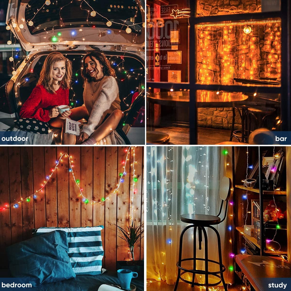 LED Indoor String Lights, 32.8FT Fairy String Lights, With Music Mode