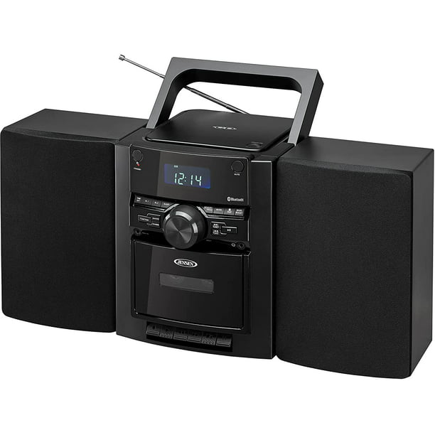 Jensen BLUETOOTH Hi-Fi Audio Stereo Cd Player & Tape Cassette Sound System  With Digital AM/FM Radio Tuner 