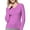 Violet, variant on Monterey Club Women's Fine Gauge Cable Knit V-neck Sweater #6134