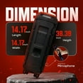 thumbnail image 5 of Lohoms Powerful Party Speaker Bluetooth Wireless with Dual 12" Woofers, Big Portable Rechargeable Speaker with LED Lights, FM Radio & Karaoke Microphone, 5 of 11