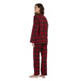 thumbnail image 4 of Kolipajam Women's 100% Cotton Flannel Pajama Set Cozy Drawstring Waist Winter Pjs for Women XXL, 4 of 5