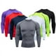 thumbnail image 2 of Ropa de fitness para hombre, manga larga, para correr, baloncesto, entrenamiento deportivo, ropa básica, camiseta, ropa ajustada, alta elasticidad, ropa de compresión de secado rápido, 2 of 5